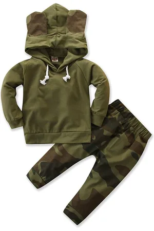 Stylecast Boys Green Hooded Coat with Pyjamas