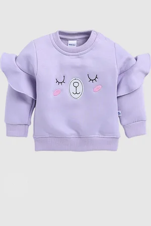 Moms Love Girls Embroidered Fleece Sweatshirt