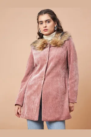 Gipsy Faux Fur Detailed Self Designed Parka Coat