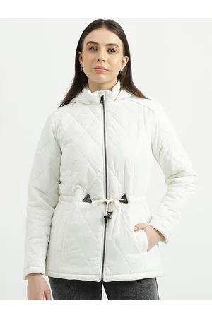 Benetton Hooded Longline Quilted Jacket