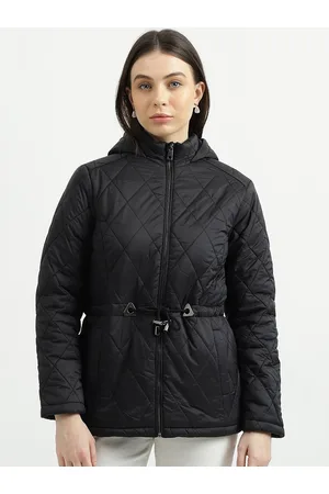 Benetton Hooded Longline Quilted Jacket