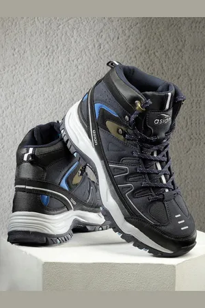 ASIAN Men EVEREST-22 Textured Mid-Top Sneakers