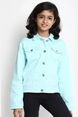 V-Mart Spread Collar Cotton Denim Jacket