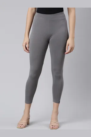 Twin Birds Women Solid Skinny Fit High Ankle Cropped Leggings