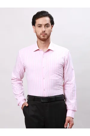 Park Avenue Slim Fit Striped Cotton Formal Shirt
