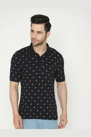 Bonjour Conversational Printed Polo Collar Cotton T-Shirt