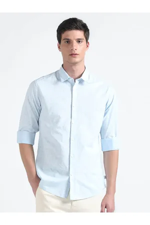 Flying Machine Slim Fit Ethnic Motifs Printed Pure Cotton Casual Shirt