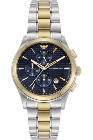Emporio Armani Stainless Steel Bracelet Style Straps Analogue Chronograph Watch AR11579