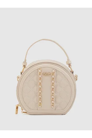 Globus Textured Chain Detail Structured Handheld Bag