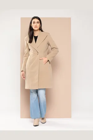 Chemistry Solid Lapel Collar Over Coat