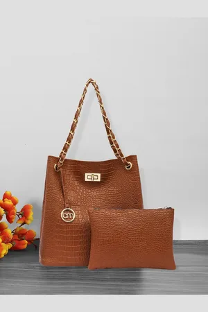 Bagsy Malone Textured Swagger Shoulder Bag With Pouch