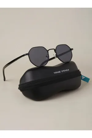 Voyage Round Black Sunglasses - MG3049