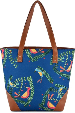 Sangria Conversational Printed Canvas Tote Bag