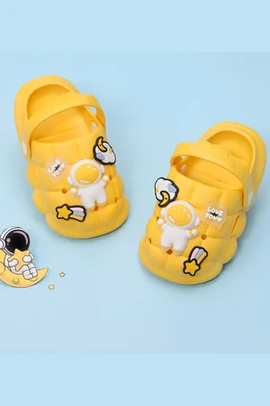Yellow bee Boys Rubber Astronaut Clogs