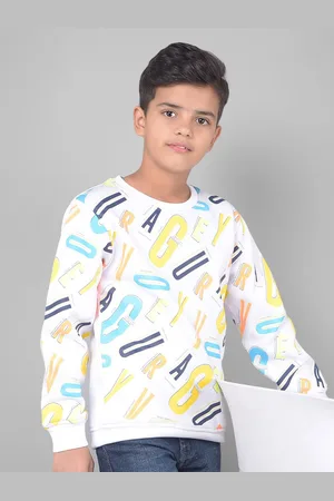 Crimsoune Club Boys Typography Printed Sweatshirt