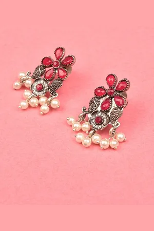 Indi INSIDE Pink Teardrop Shaped Drop Earrings