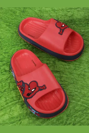 Kidsville Boys Spiderman Printed Rubber Sliders