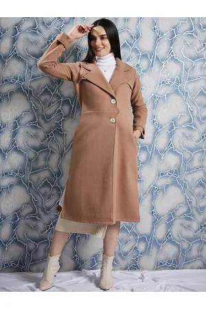 ATHENA Single Breasted Woollen Trench Coat