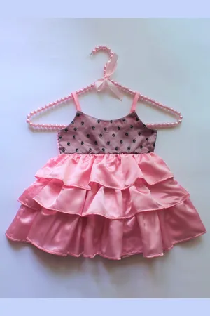 MANY FROCKS & Girls Sequined Satin Fit & Flare Dress