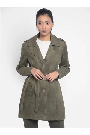 Crimsoune Club Notched Lapel Longline Overcoat With Belt