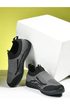 IMPAKTO Men Grey Mesh Running Shoes