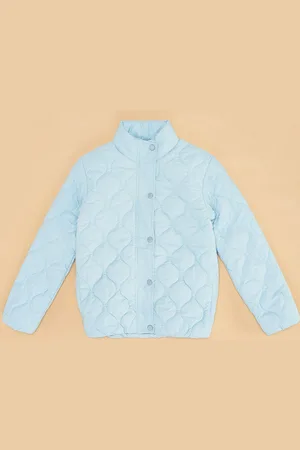 Pantaloons Girls Mock Collar Quilted Jacket