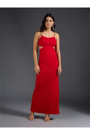 20Dresses Shoulder Straps Cut-Out Bodycon Maxi Dress