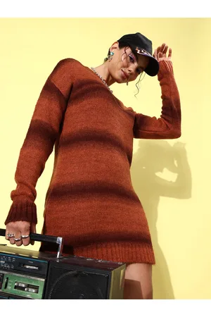 DressBerry Long Sleeves Knitted Jumper Dress