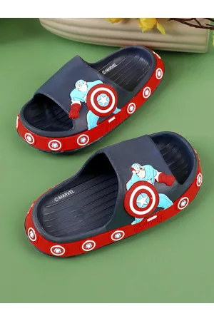Kidsville Boys Captain America Printed Sliders