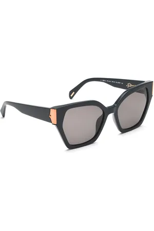 Police Women Full Rim Sunglasses with UV Protected Lens SPLL34K556WTSG