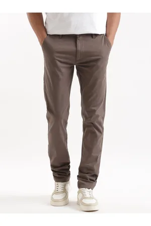WROGN Men Mid Rise Slim Fit Cotton Chinos Trousers