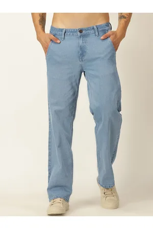 HERE&NOW Men Comfort Light Fade Pure Cotton Jeans