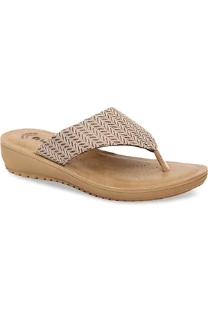 Inblu Shimmered Lightweight & Anti Skid Open Toe Flats