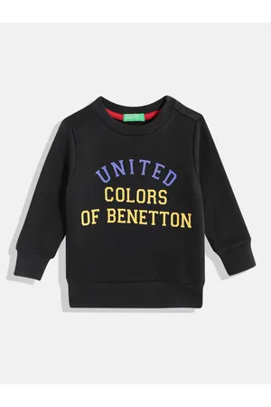 Benetton Boys Brand Logo Print Sweatshirt