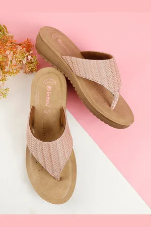 Inblu Textured Lightweight & Anti Skid Open Toe Flats