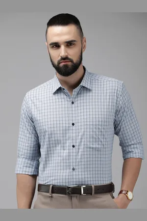 Park Avenue Slim Fit Pure Cotton Checked Formal Shirt