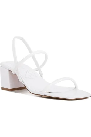 London Rag Open Toe Block Heels With Backstrap