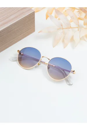 Ted Smith Unisex Yellow Lens Round Sunglasses with UV Protected Lens