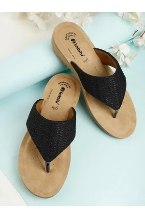 Inblu Textured Lightweight & Anti Skid Open Toe Flats