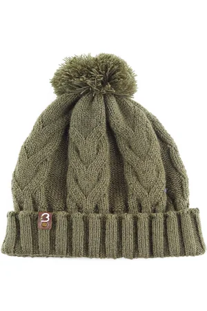 Bharatasya Cable Knit Self Design Acrylic Beanie