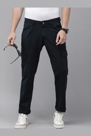 SPYKAR Men Regular Fit Pure Cotton Cargos Style Chinos