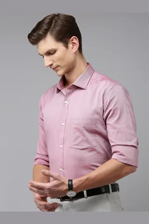Park Avenue Men Pure Cotton Slim Fit Striped Formal Shirt