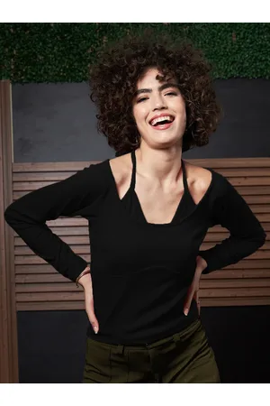 ATHENA Ribbed Halter Neck Top