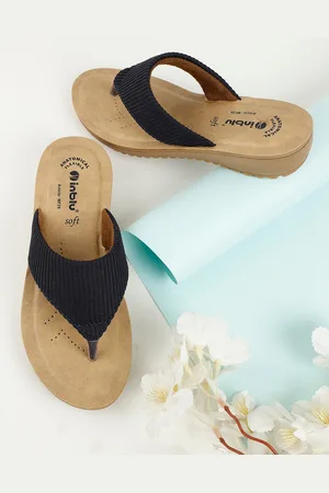 Inblu Textured Lightweight & Anti Skid Open Toe Flats