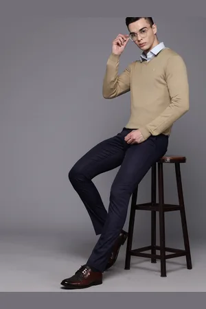 Louis Philippe Solid V-Neck Pullover
