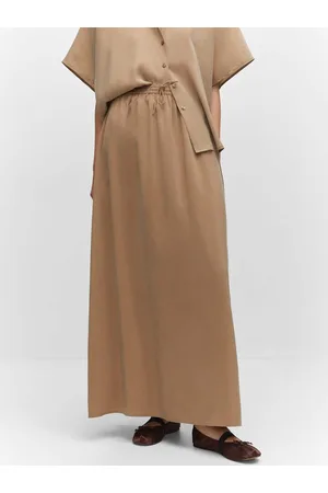 MANGO Straight Maxi Skirt