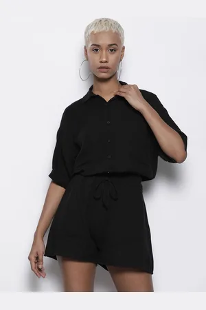 Boohoo Solid Crinkled Co-Ords Set