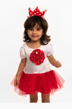 MANY FROCKS & Girls Self Design Satin Fit & Flare Dress