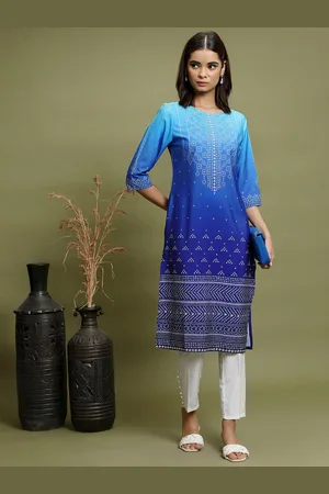 Ketch Ethnic Motifs Printed Straight Kurta