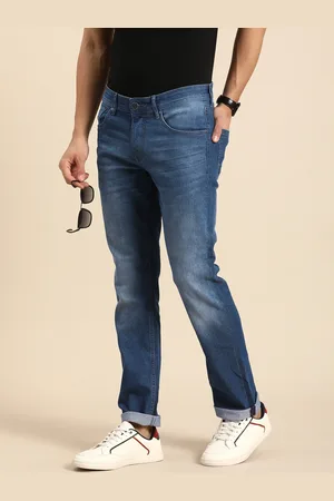 Being Human Men Straight Fit Heavy Fade Stretchable Jeans